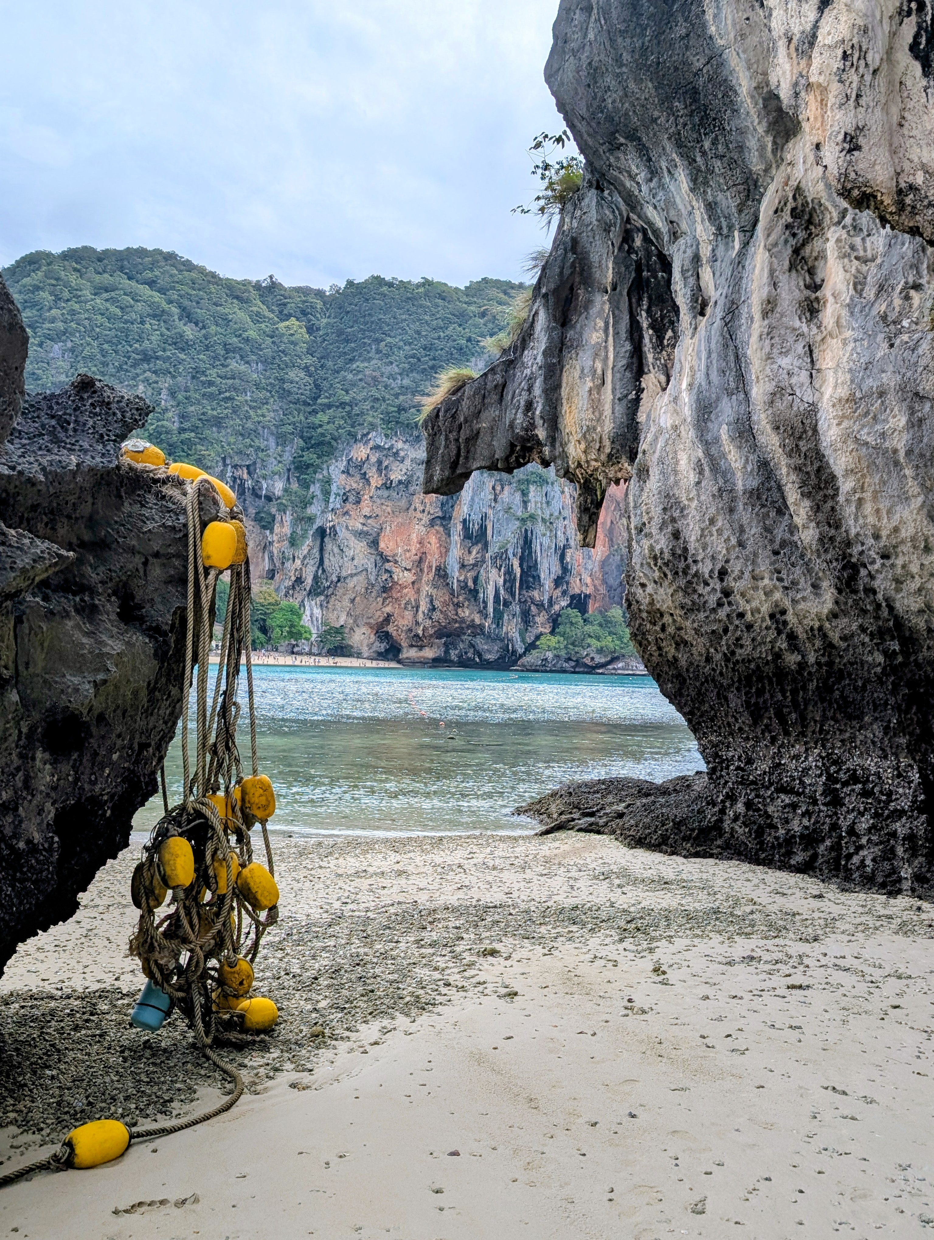 View to Phra Nang Beach from Ko Rang Cove