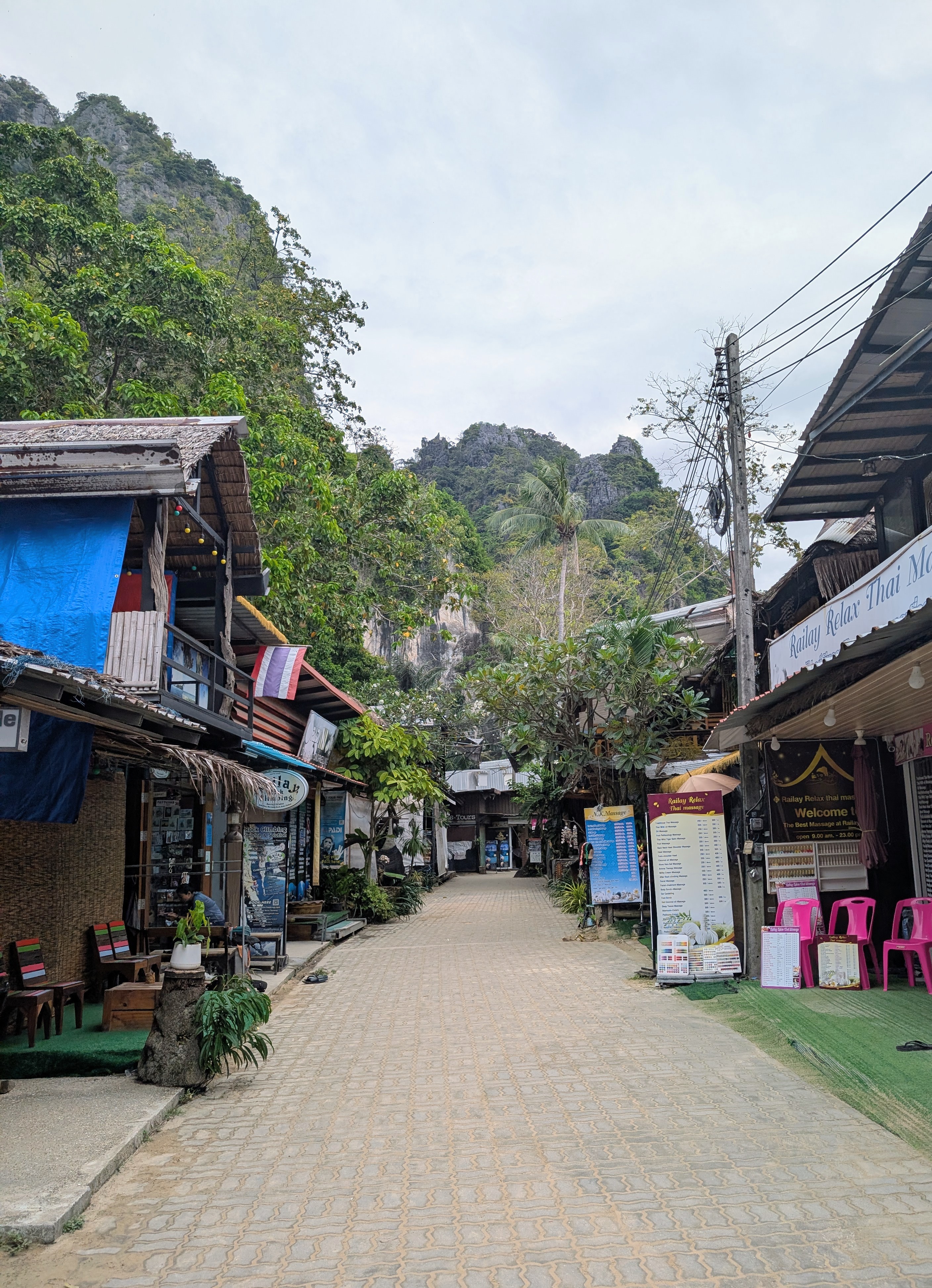 A street scene in Railay